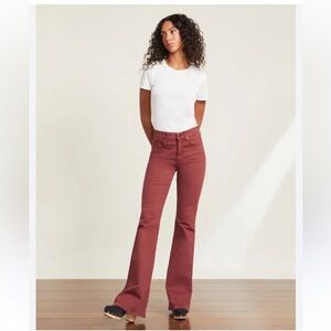 Like New Veronica Beard Beverly High Rise Red Jeans 25